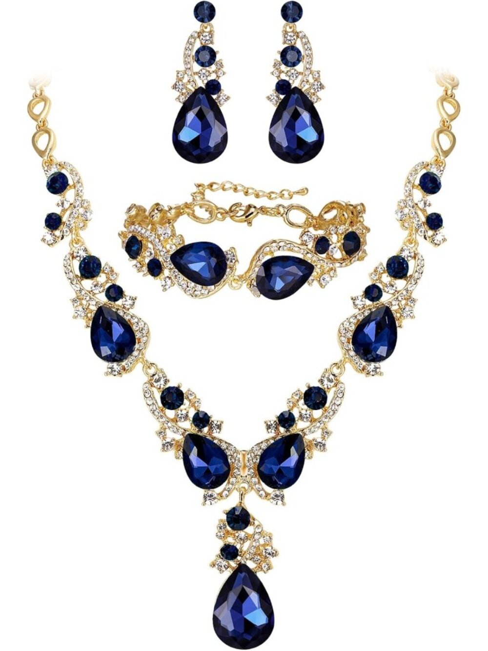 Elegant Wedding Bridal Jewelry Set - Stunning Accessories for Prom & Parties